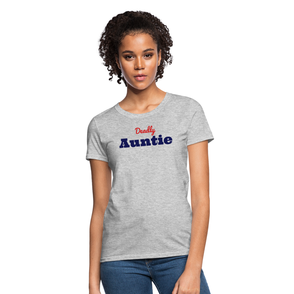 Deadly Auntie T-Shirt - heather gray