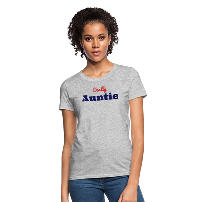 Deadly Auntie T-Shirt - heather gray