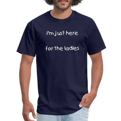 Im Just Here T-Shirt - navy