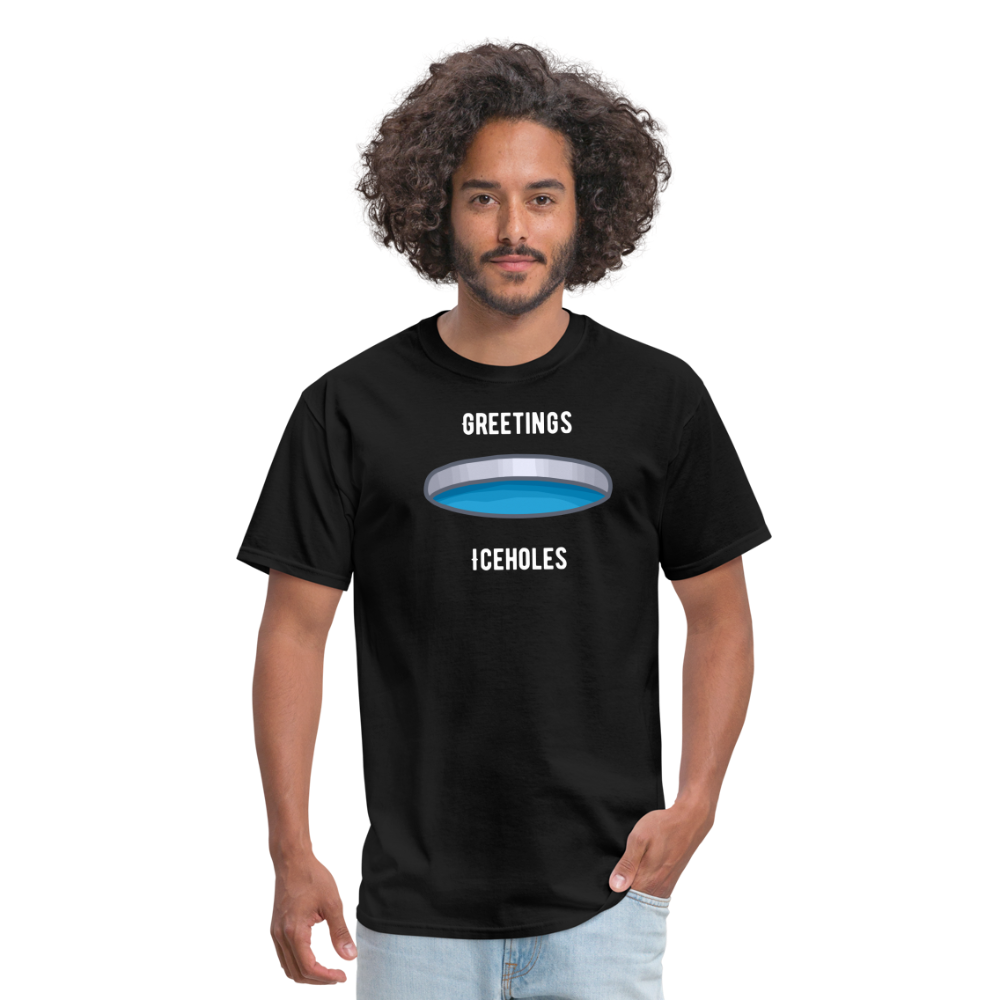 Greetings Iceholes T-Shirt - black