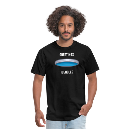 Greetings Iceholes T-Shirt - black