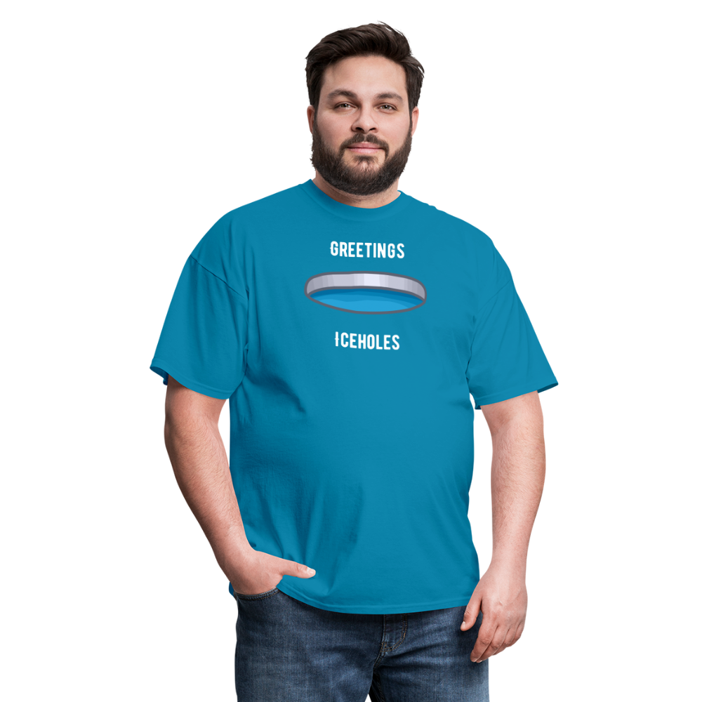 Greetings Iceholes T-Shirt - turquoise