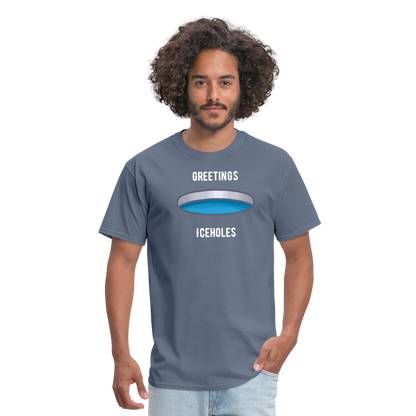 Greetings Iceholes T-Shirt - denim