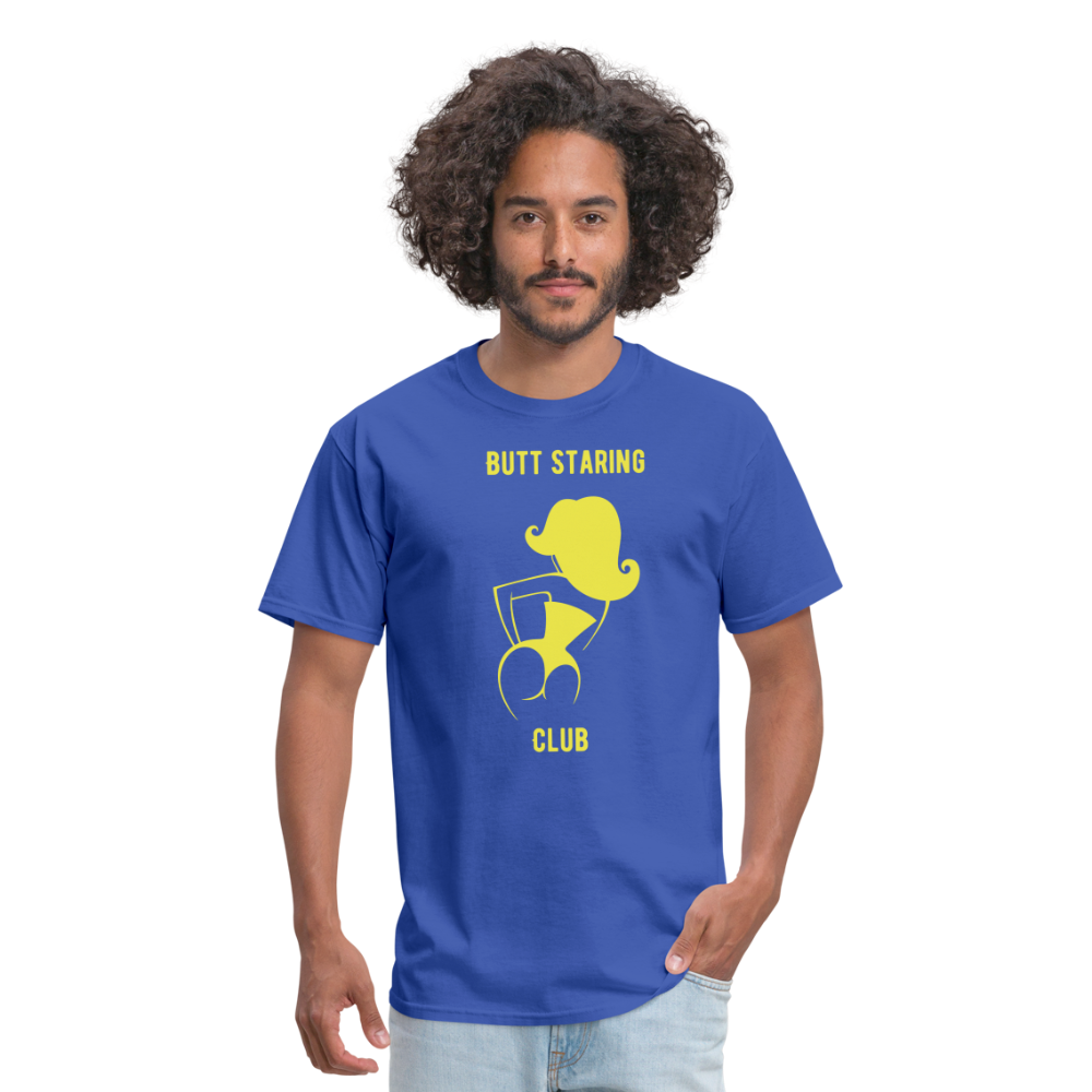 Butt Staring Club T-Shirt - royal blue