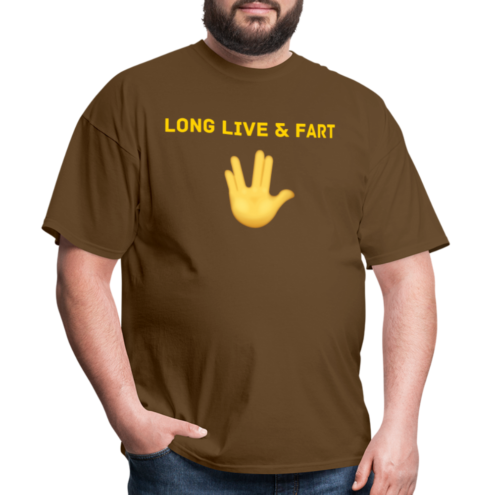 Long Live & Fart T-Shirt - brown