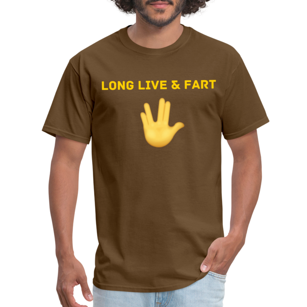 Long Live & Fart T-Shirt - brown