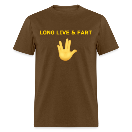 Long Live & Fart T-Shirt - brown