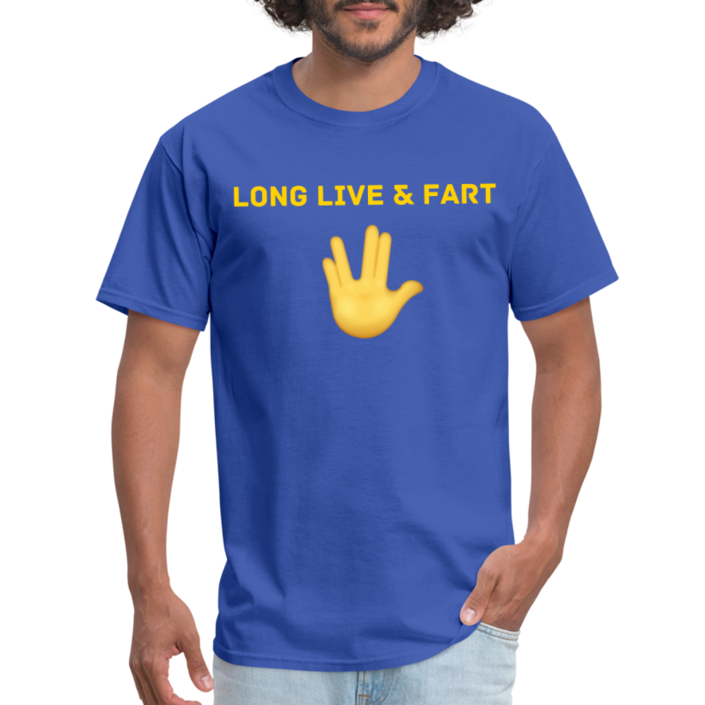 Long Live & Fart T-Shirt - royal blue