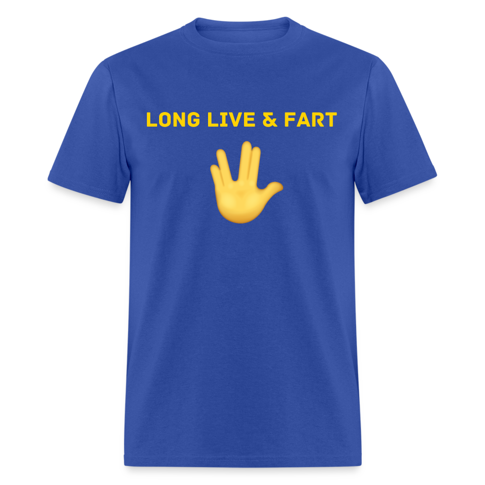 Long Live & Fart T-Shirt - royal blue