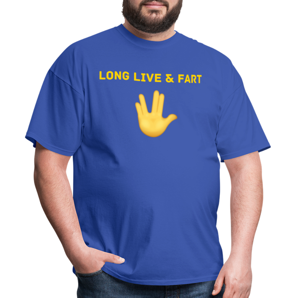 Long Live & Fart T-Shirt - royal blue