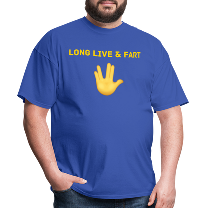 Long Live & Fart T-Shirt - royal blue