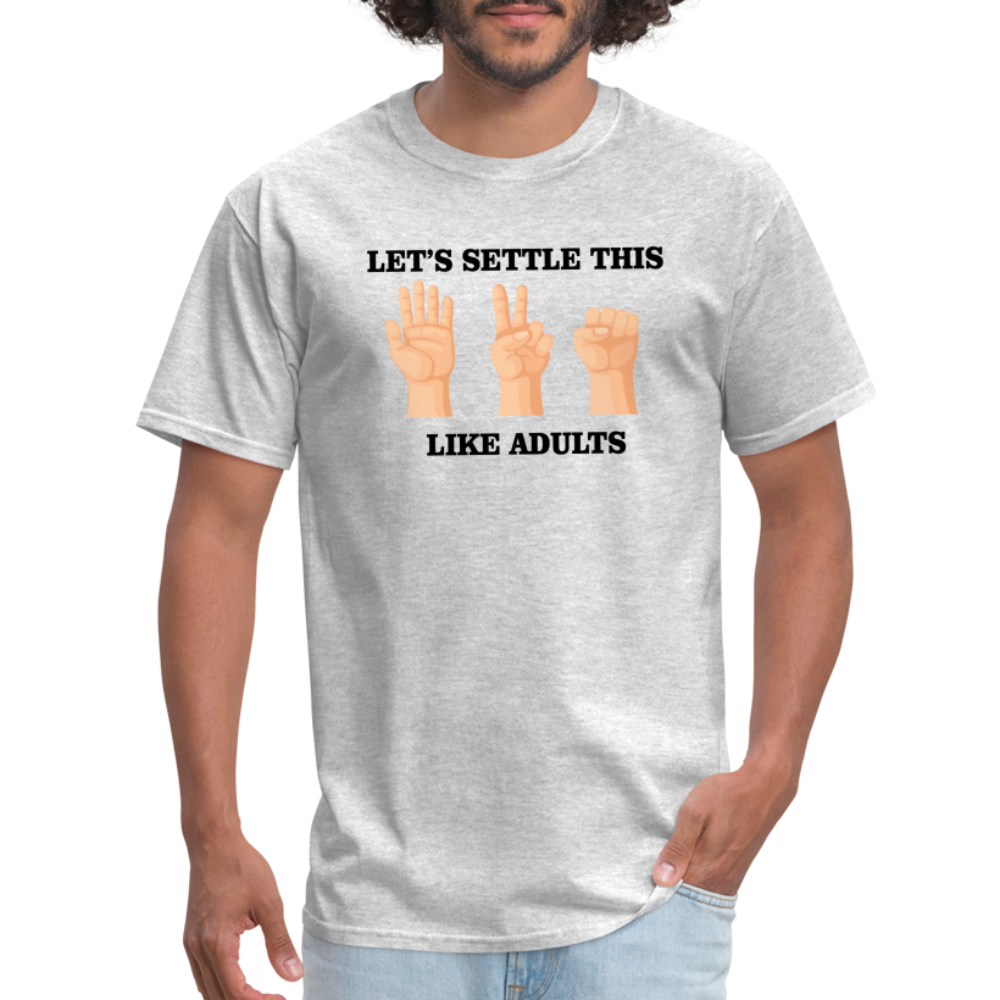 Lets Settle T-Shirt - heather gray