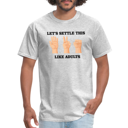 Lets Settle T-Shirt - heather gray