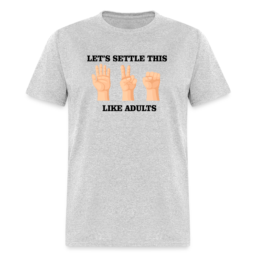 Lets Settle T-Shirt - heather gray