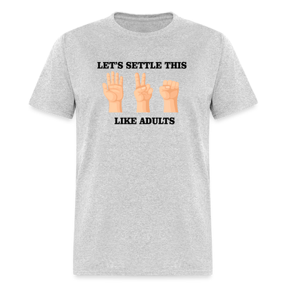 Lets Settle T-Shirt - heather gray