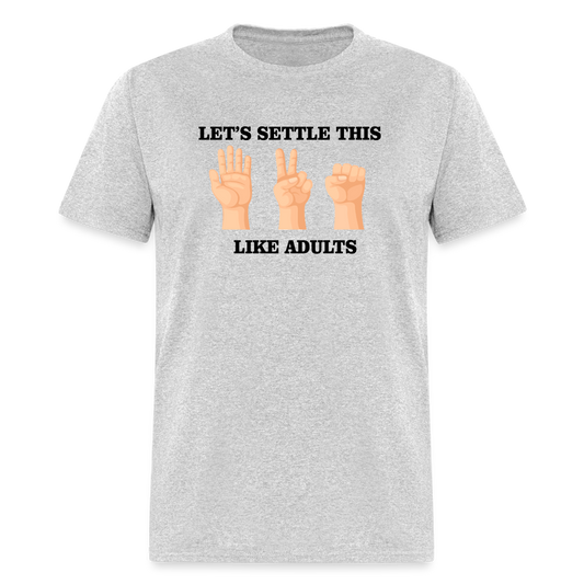 Lets Settle T-Shirt - heather gray