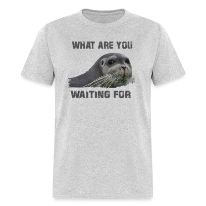 What Are You Waiting T-Shirt - heather gray