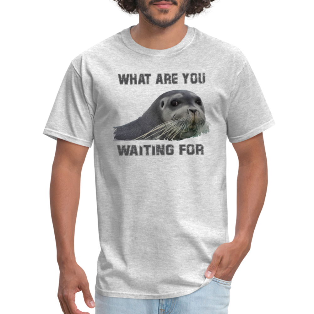 What Are You Waiting T-Shirt - heather gray