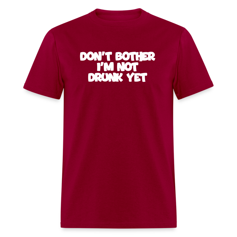 Dont Bother T-Shirt - dark red