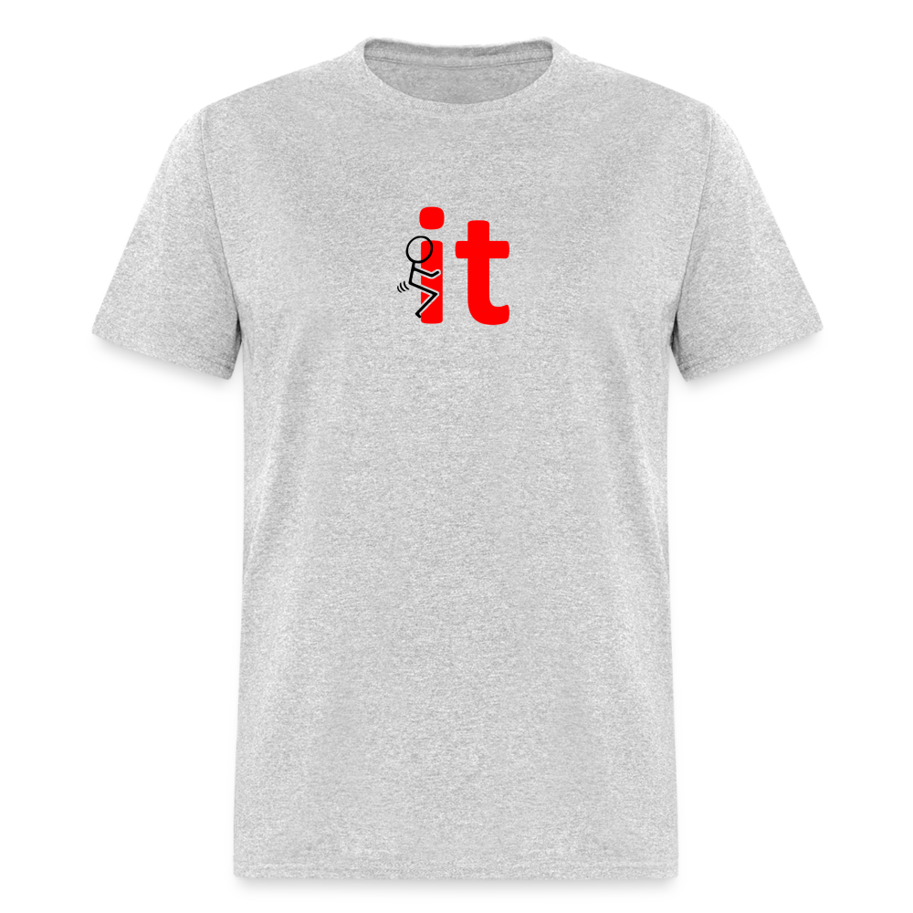 F It T-Shirt - heather gray