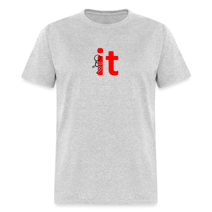 F It T-Shirt - heather gray