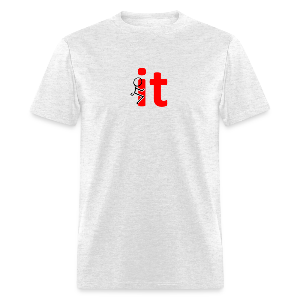 F It T-Shirt - light heather gray