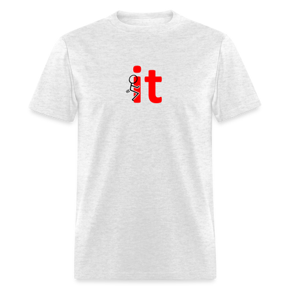 F It T-Shirt - light heather gray