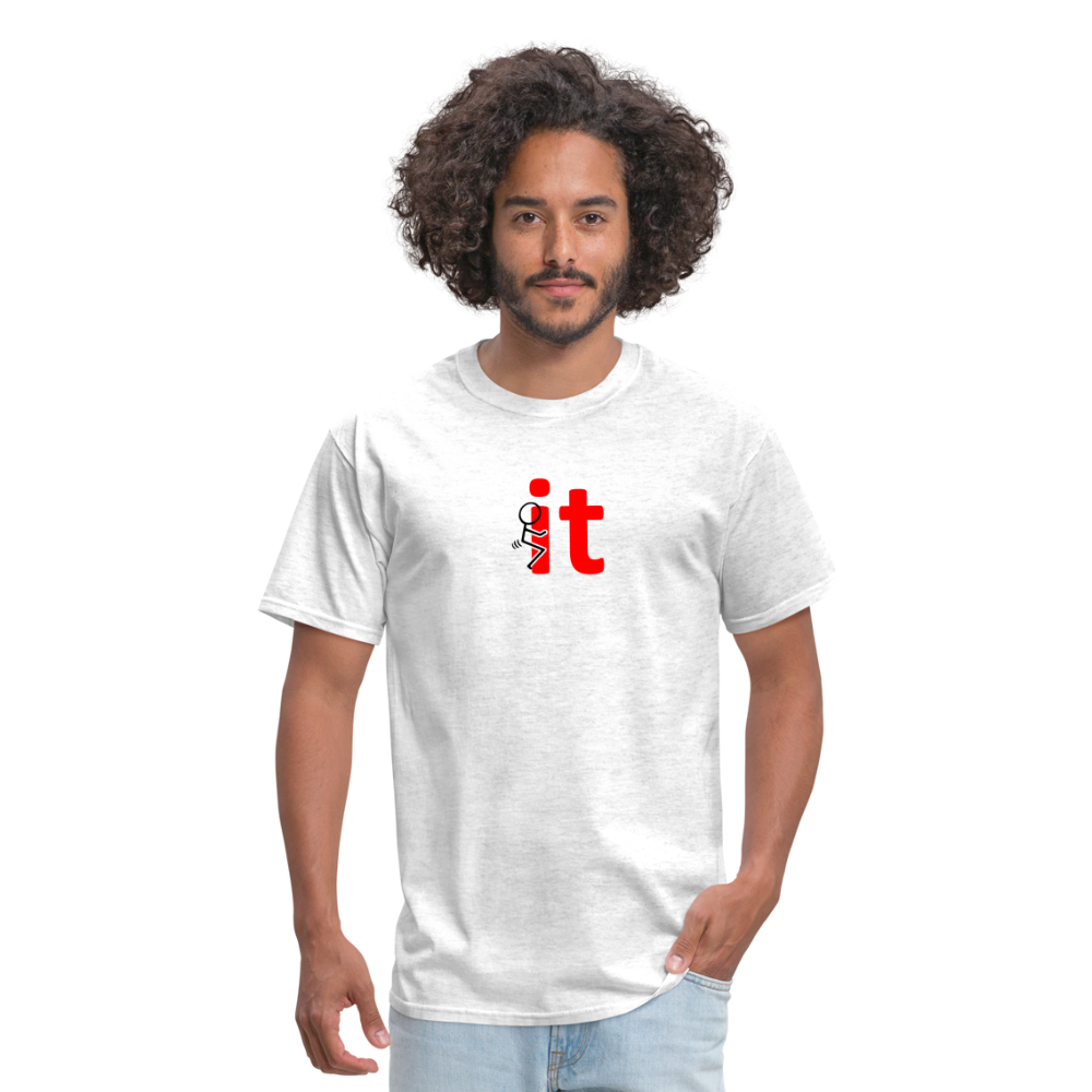 F It T-Shirt - light heather gray