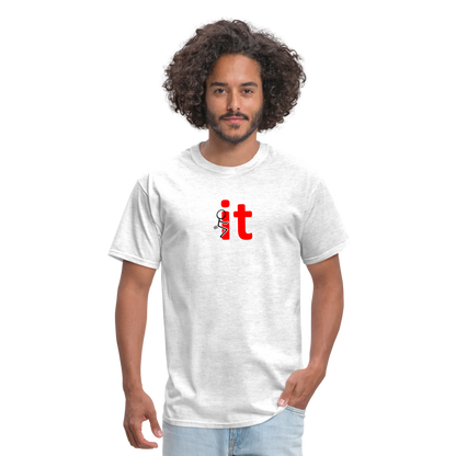 F It T-Shirt - light heather gray