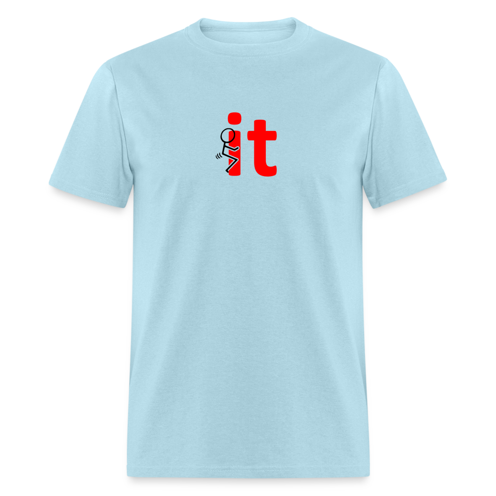 F It T-Shirt - powder blue