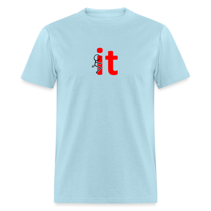 F It T-Shirt - powder blue