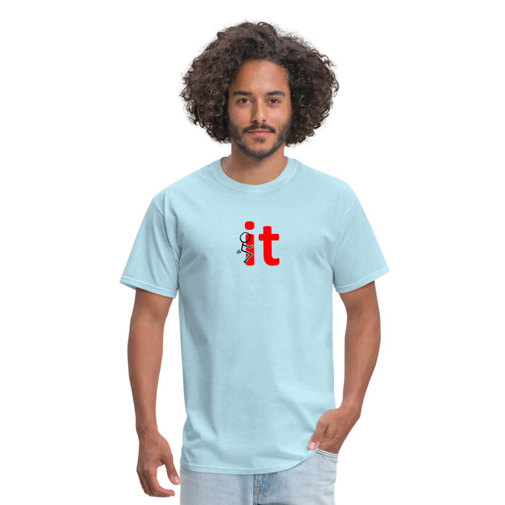 F It T-Shirt - powder blue