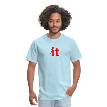 F It T-Shirt - powder blue