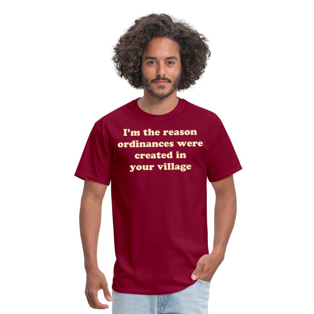 Im The Reason T-Shirt - burgundy