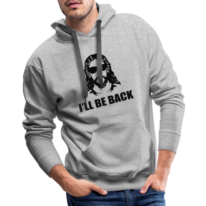 Ill Be Back Hoodie - heather grey