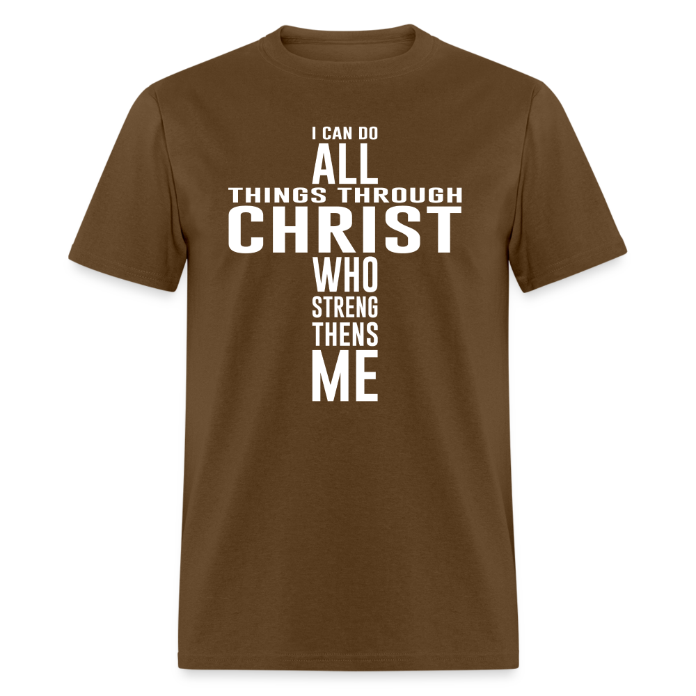 Through Christ T-Shirt - brown