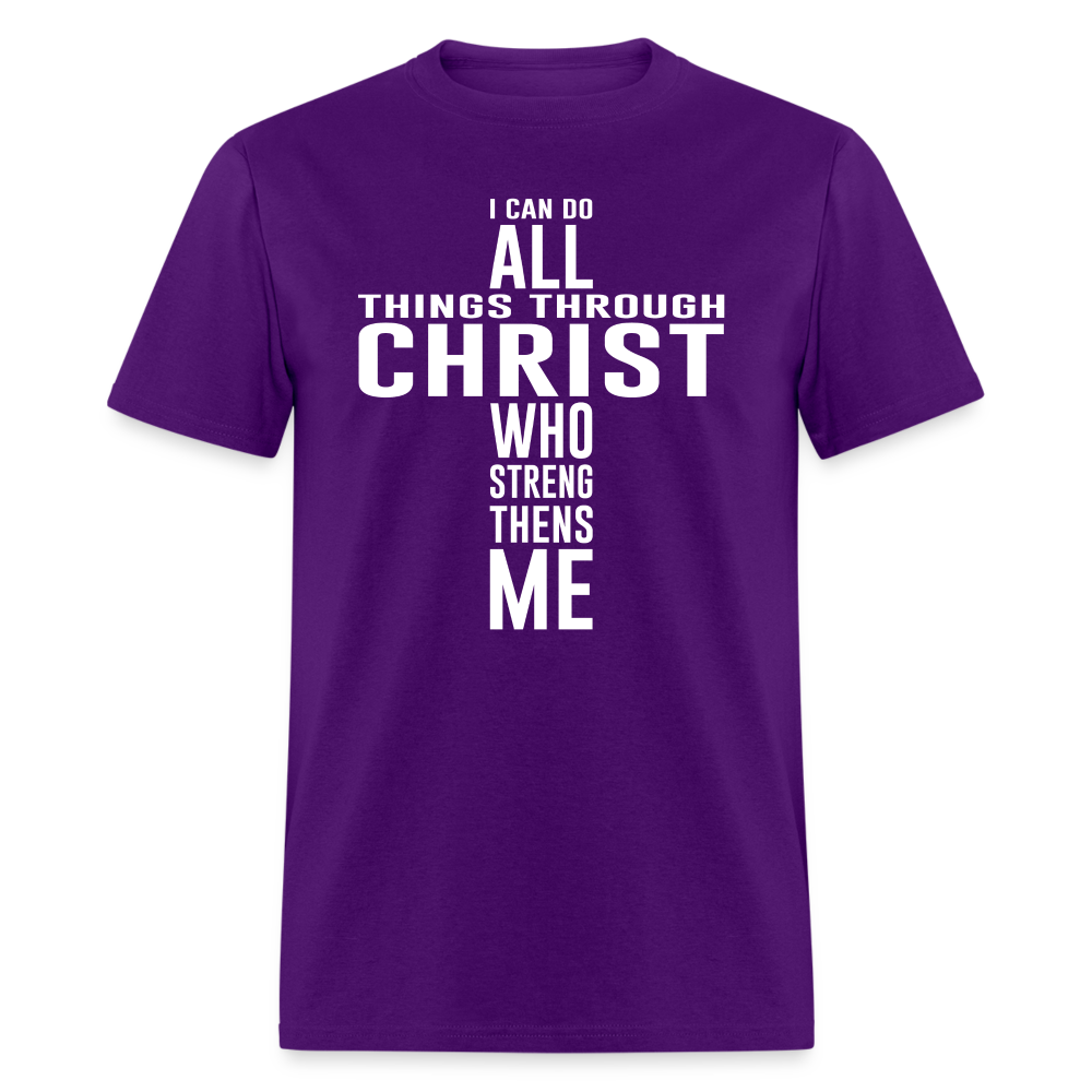 Through Christ T-Shirt - purple