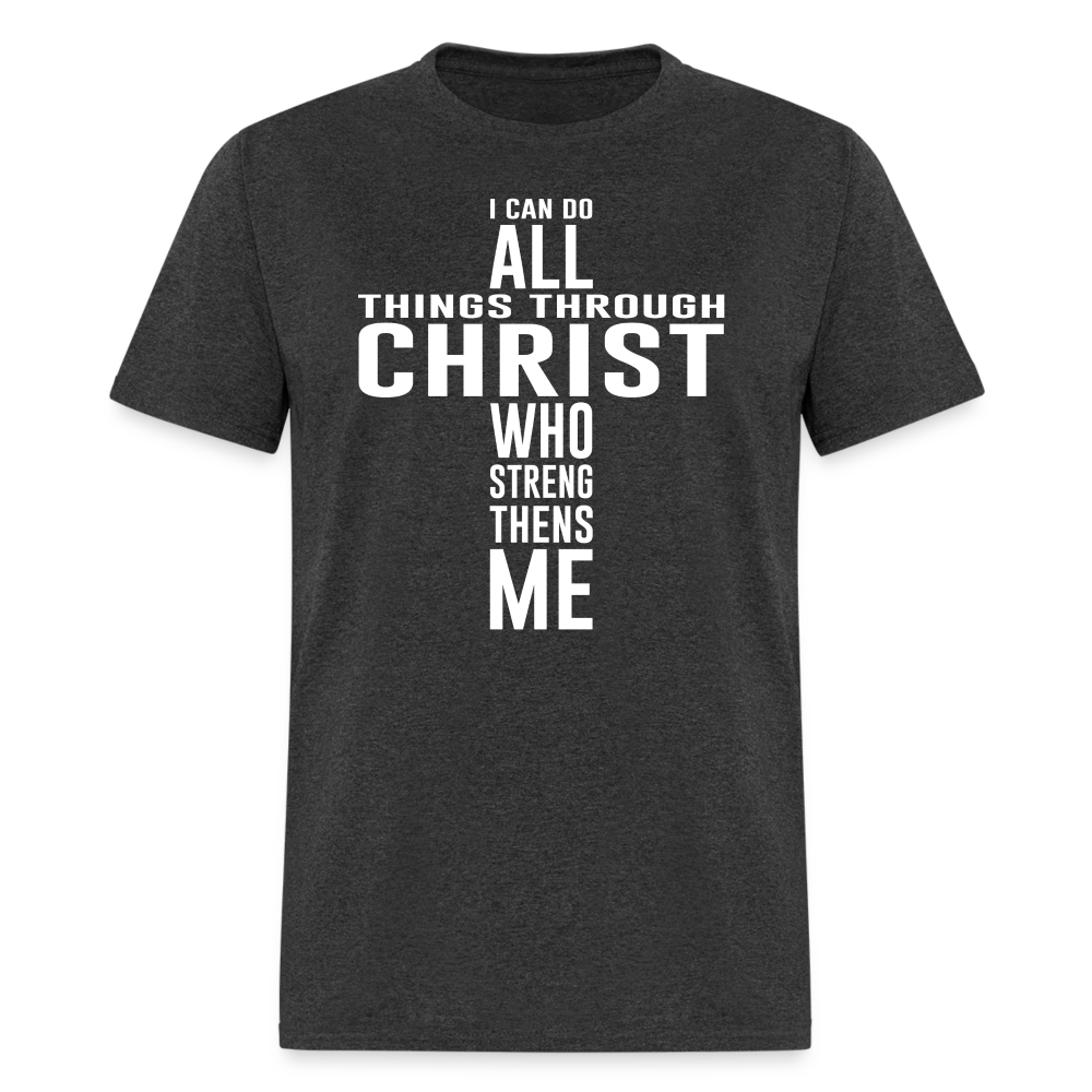 Through Christ T-Shirt - heather black