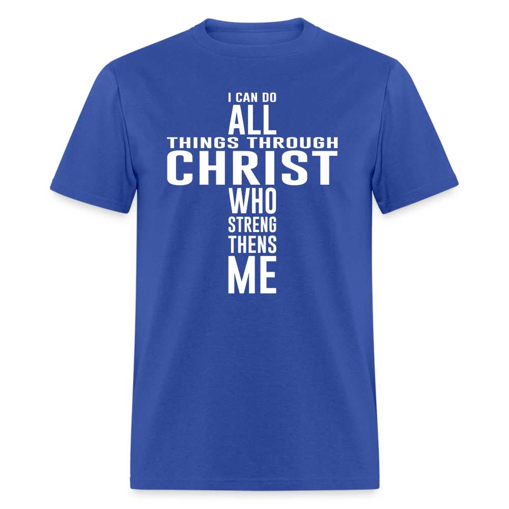 Through Christ T-Shirt - royal blue