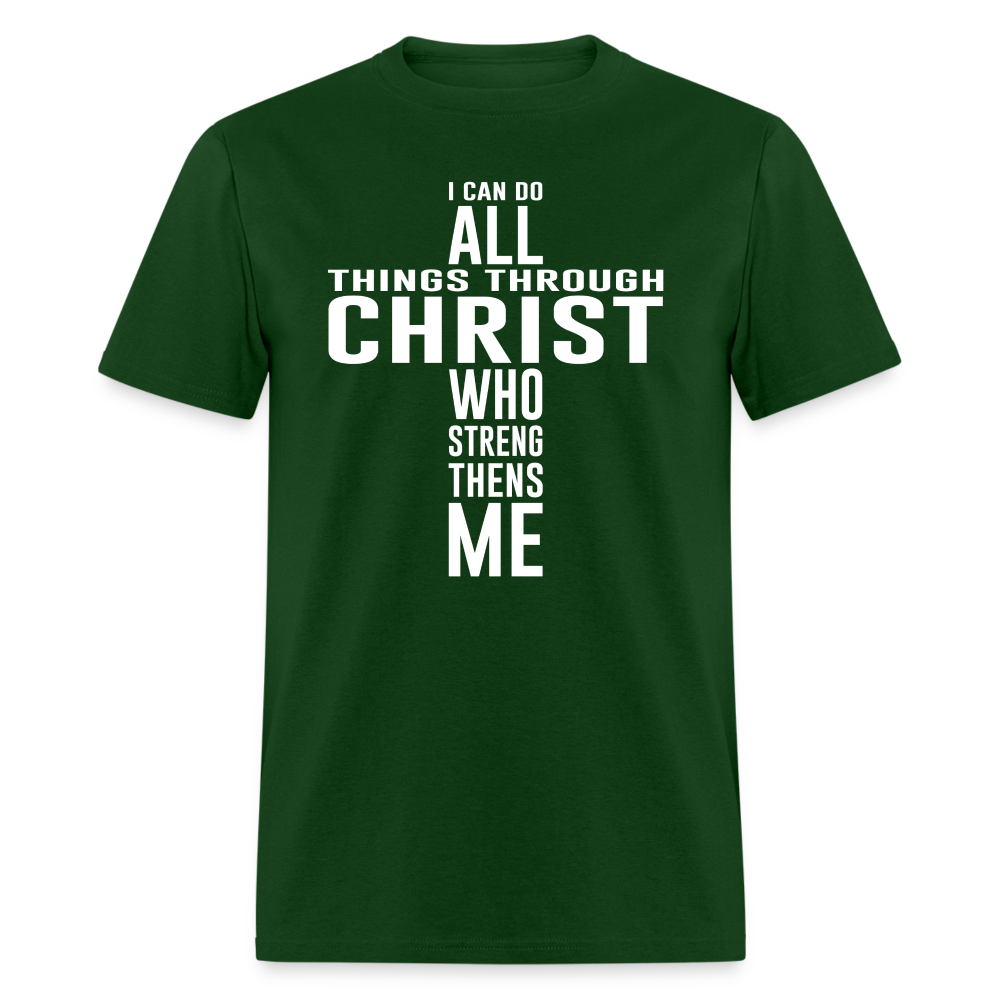 Through Christ T-Shirt - forest green