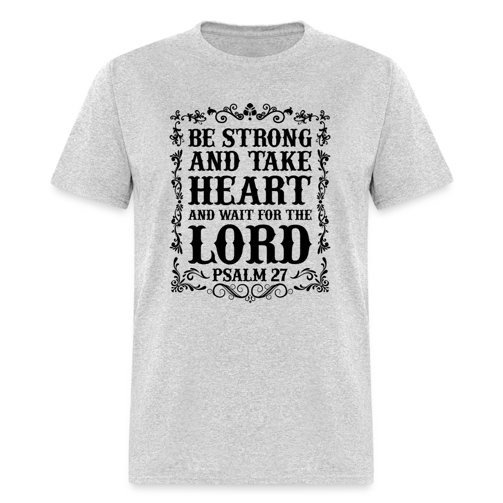 Psalm 27 T-Shirt - heather gray