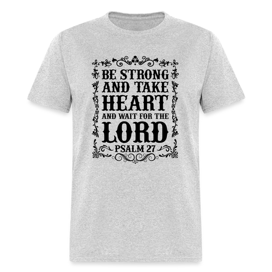 Psalm 27 T-Shirt - heather gray