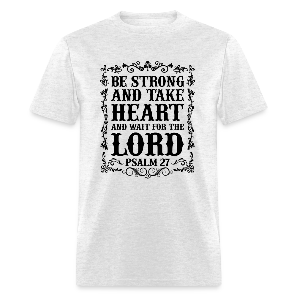 Psalm 27 T-Shirt - light heather gray