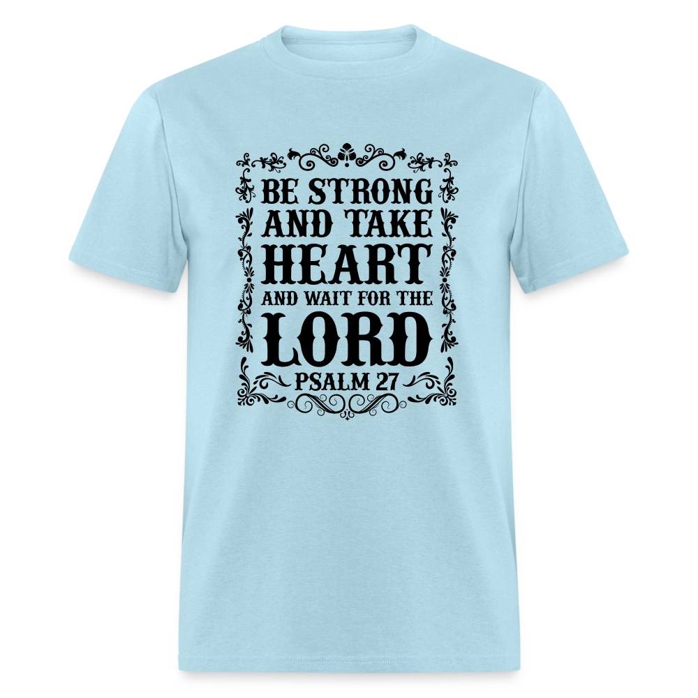 Psalm 27 T-Shirt - powder blue