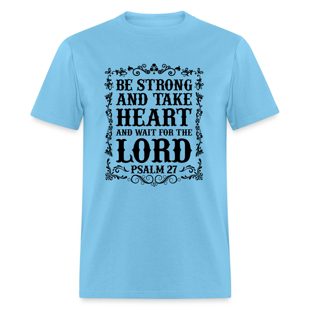 Psalm 27 T-Shirt - aquatic blue