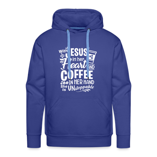 Jesus Heart Hoodie - royal blue