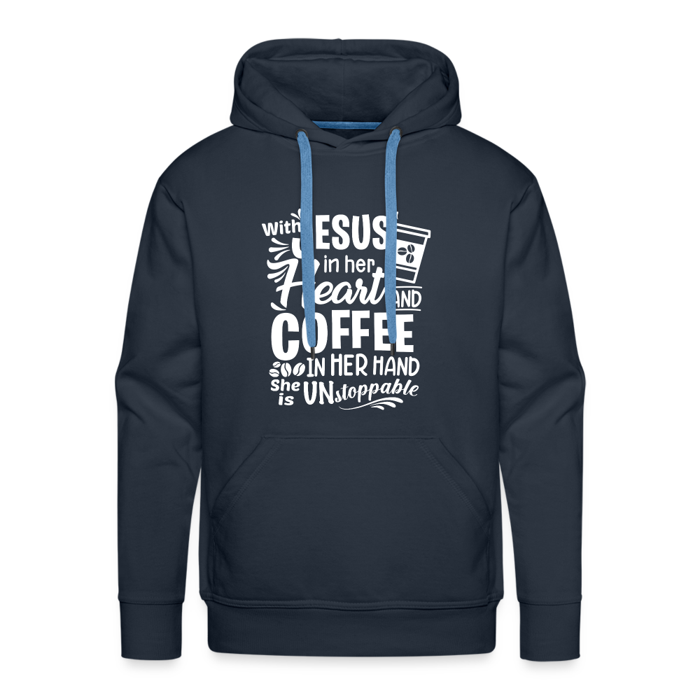 Jesus Heart Hoodie - navy