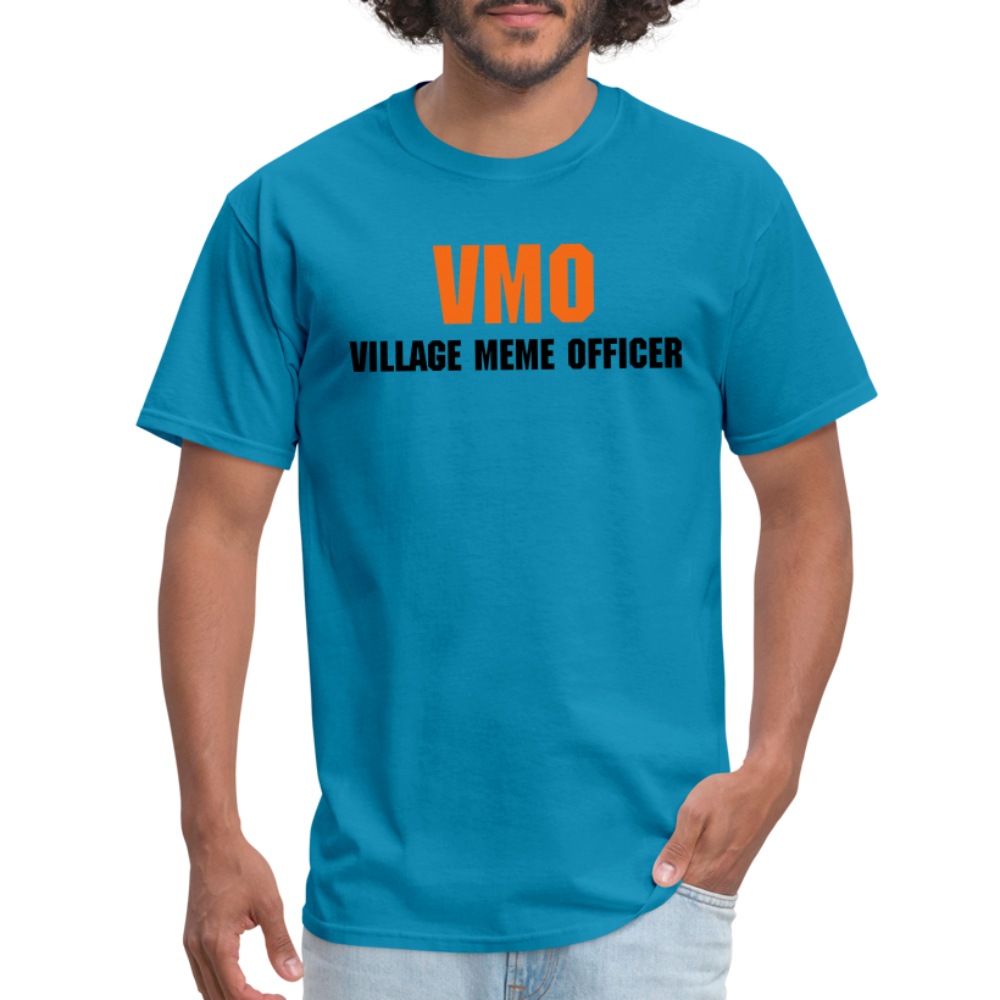 Village Meme Officer T-Shirt - turquoise