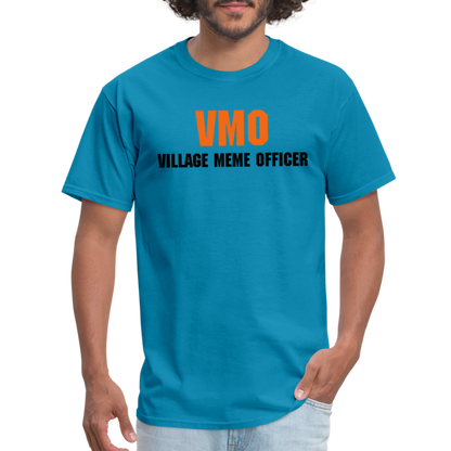 Village Meme Officer T-Shirt - turquoise