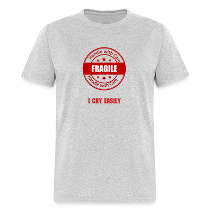 Handle With Care T-Shirt - heather gray